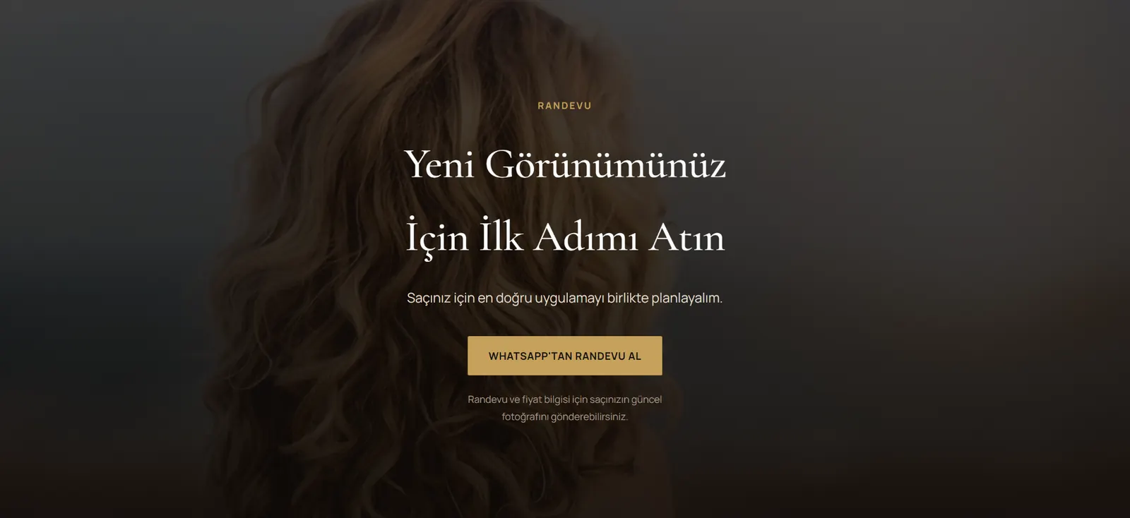 Şükrü Gülalan Hair Studio randevu bölümü