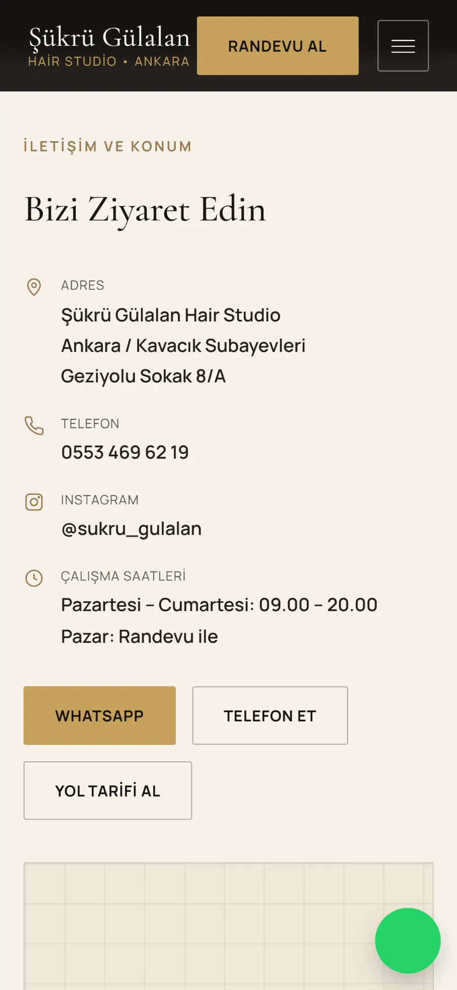 Şükrü Gülalan mobil hizmet detay ekranı