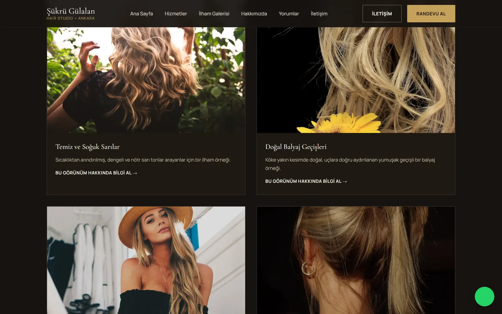 Şükrü Gülalan Hair Studio ilham galerisi